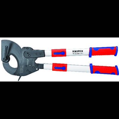 Knipex KNIPEX 95 32 060 Ratschen-Kabelschneider Geeignet für (Abisoliertechnik) Alu- und Kupferkabel, ein- und mehrdräht