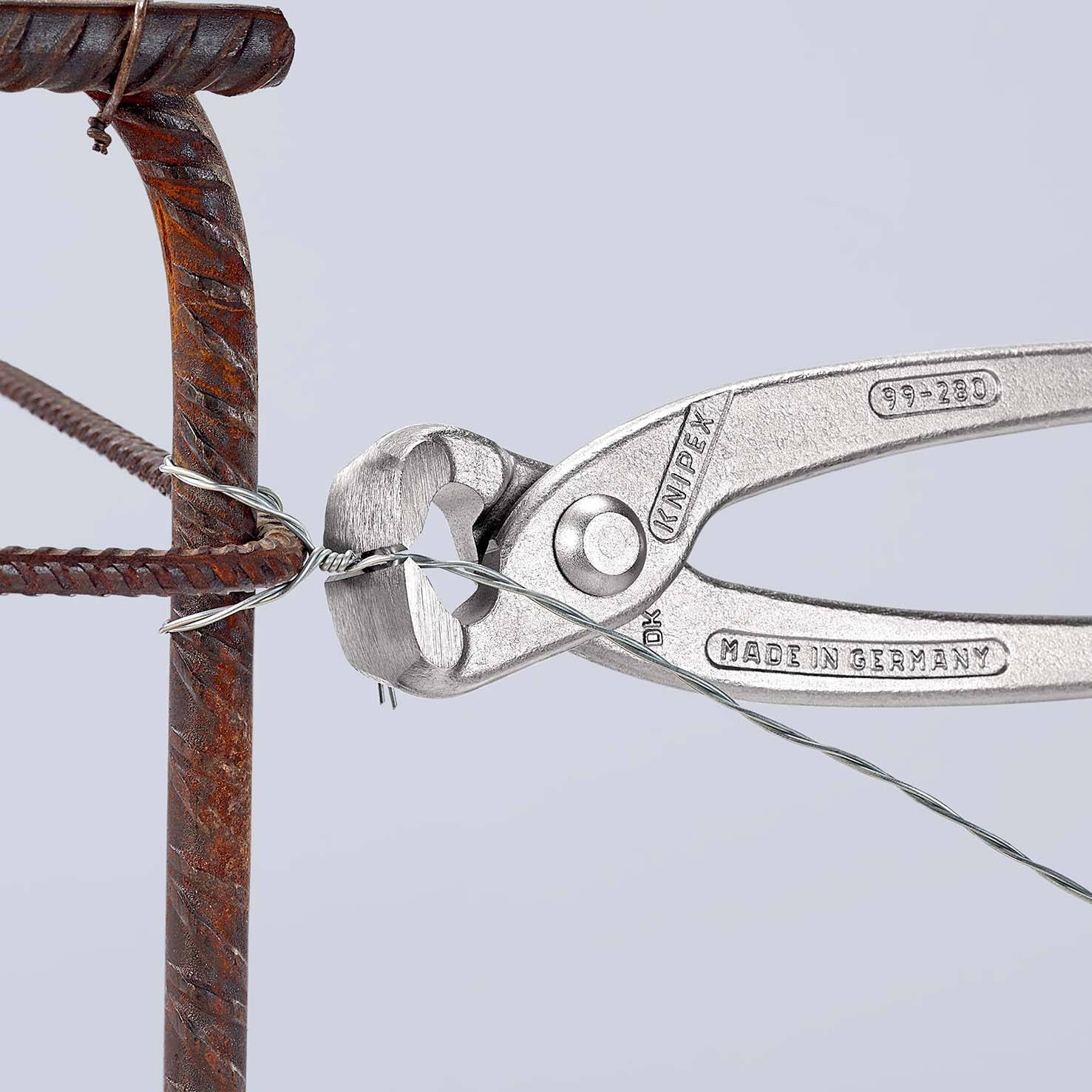 KNIPEX 99 04 280 Monierzange (Rabitz- oder Flechterzange) glanzverzinkt 280 mm-2