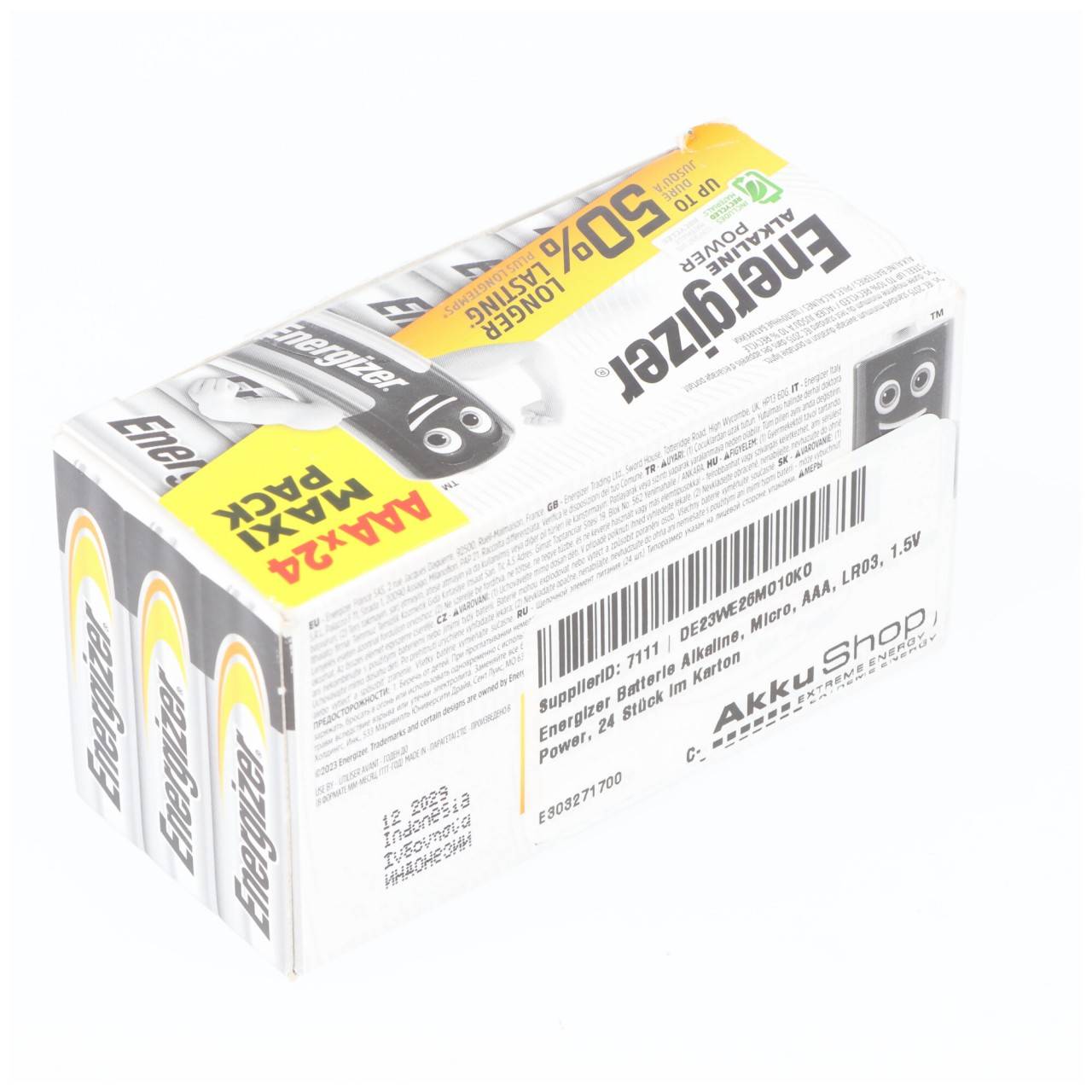 Energizer Batterie Alkaline Power E303271700 AAA 24 St./Pack.-2