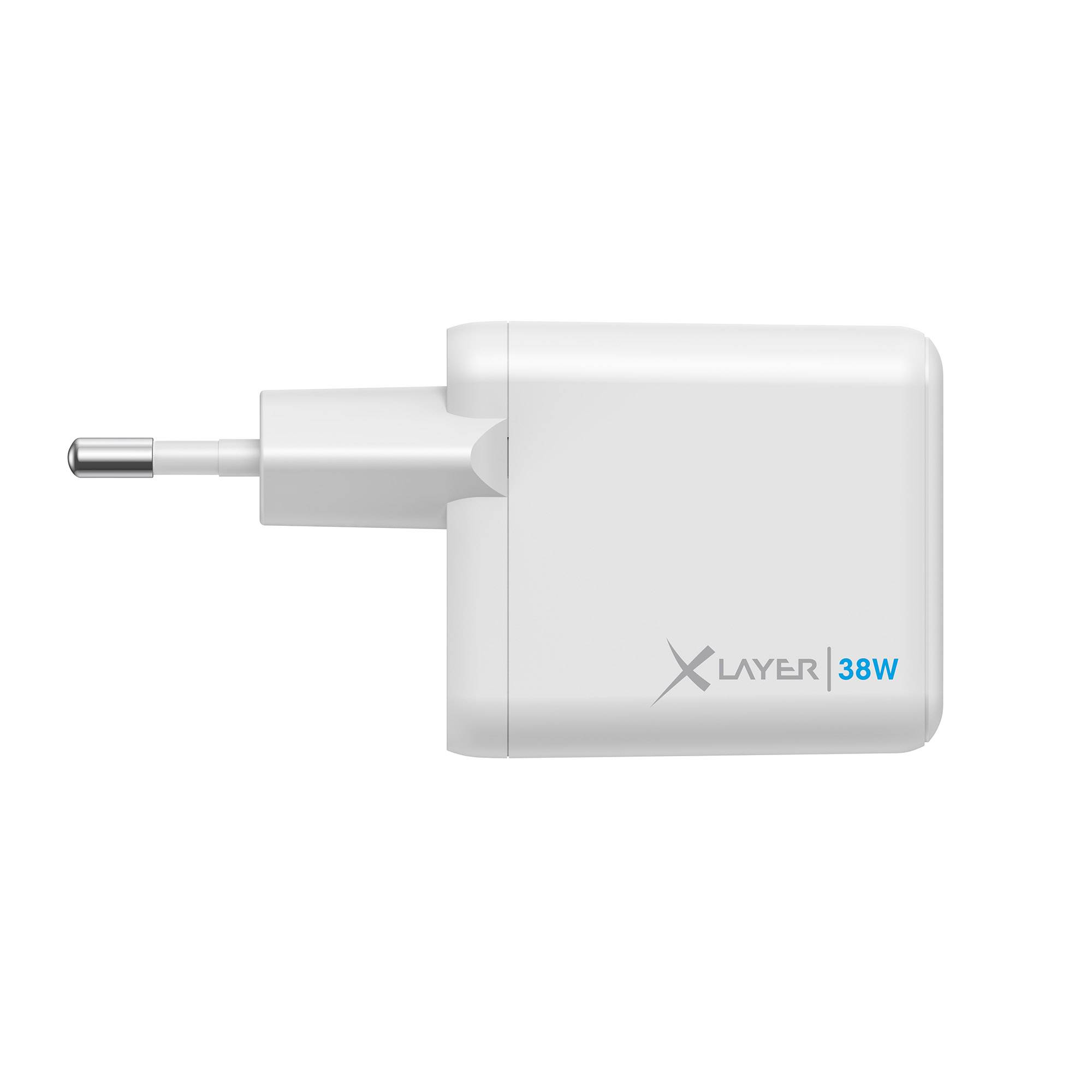 Ladegerät XLayer Powercharger 38W mit USB Typ C & USB Typ A weiß-3