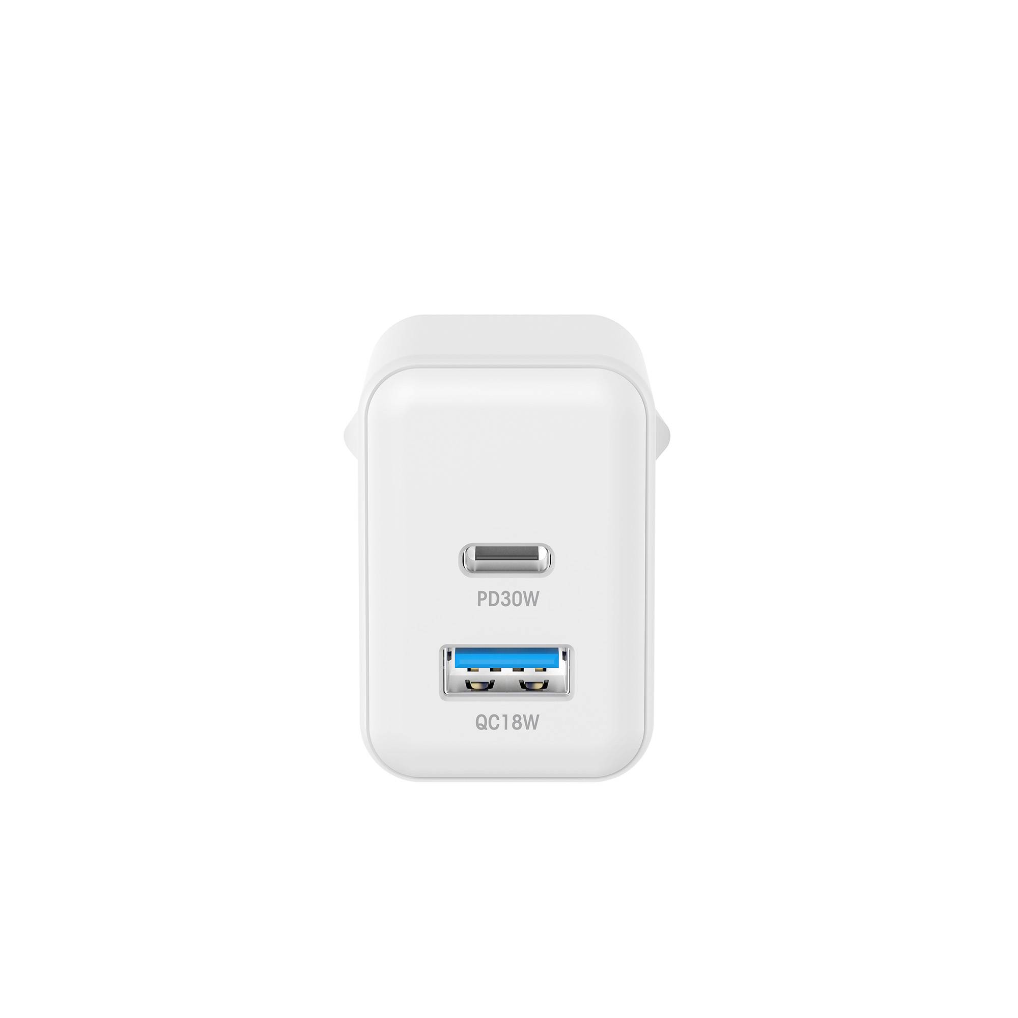 Ladegerät XLayer Powercharger 38W mit USB Typ C & USB Typ A weiß-4