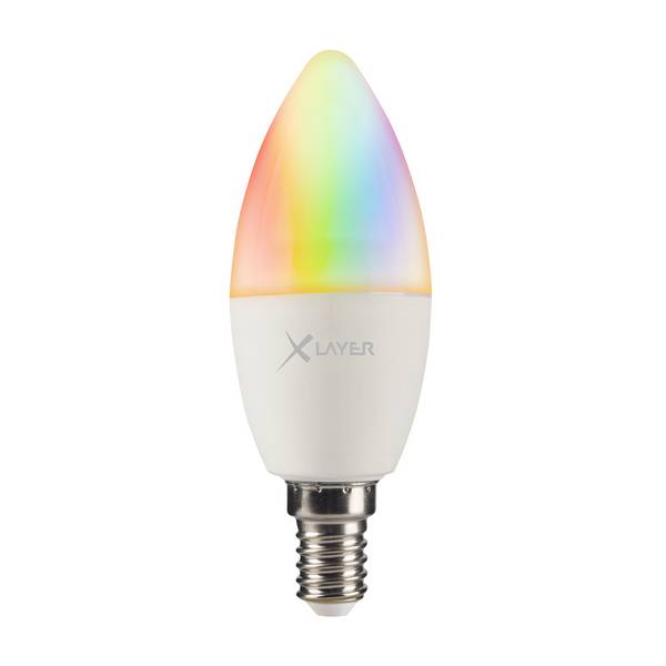 LED Leuchtmittel XLayer Smart Echo E14 4.5W 350lm Warmweiß, Mehrfarbig Dimmbar