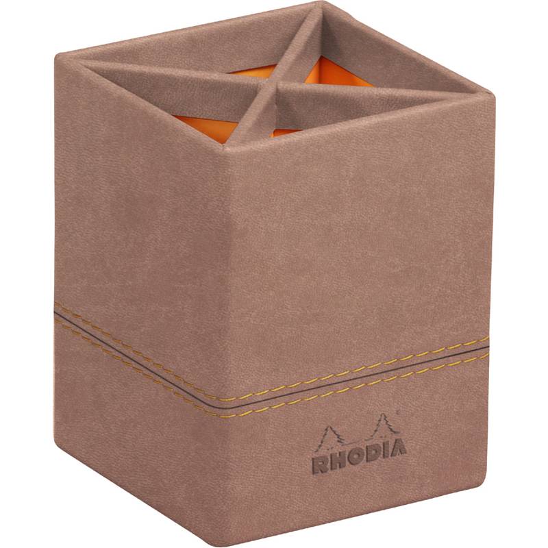 RHODIA Stifteköcher, aus Kunstleder, rosenholz (8017173)-0