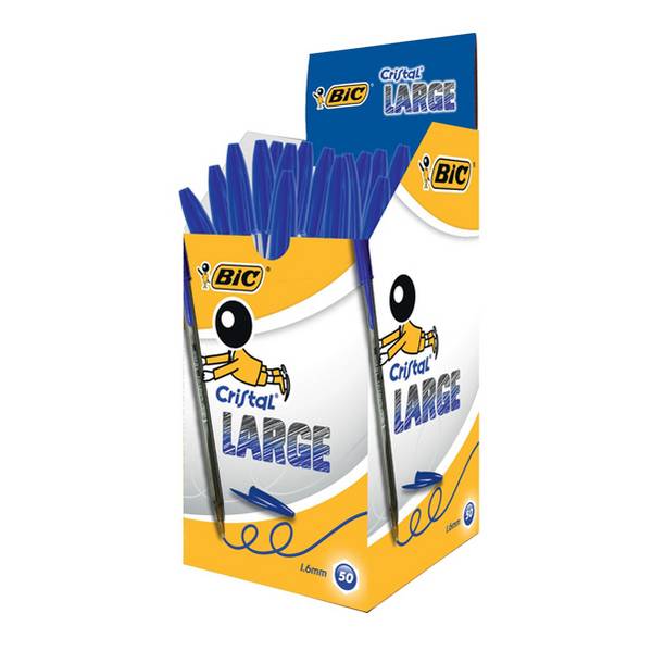 BIC Kugelschreiber Cristal Large, Strichfarbe: blau (5103287)