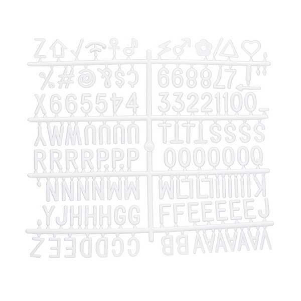 Securit Buchstaben-Set für Wandtafel "LETTER BOARD", weiß