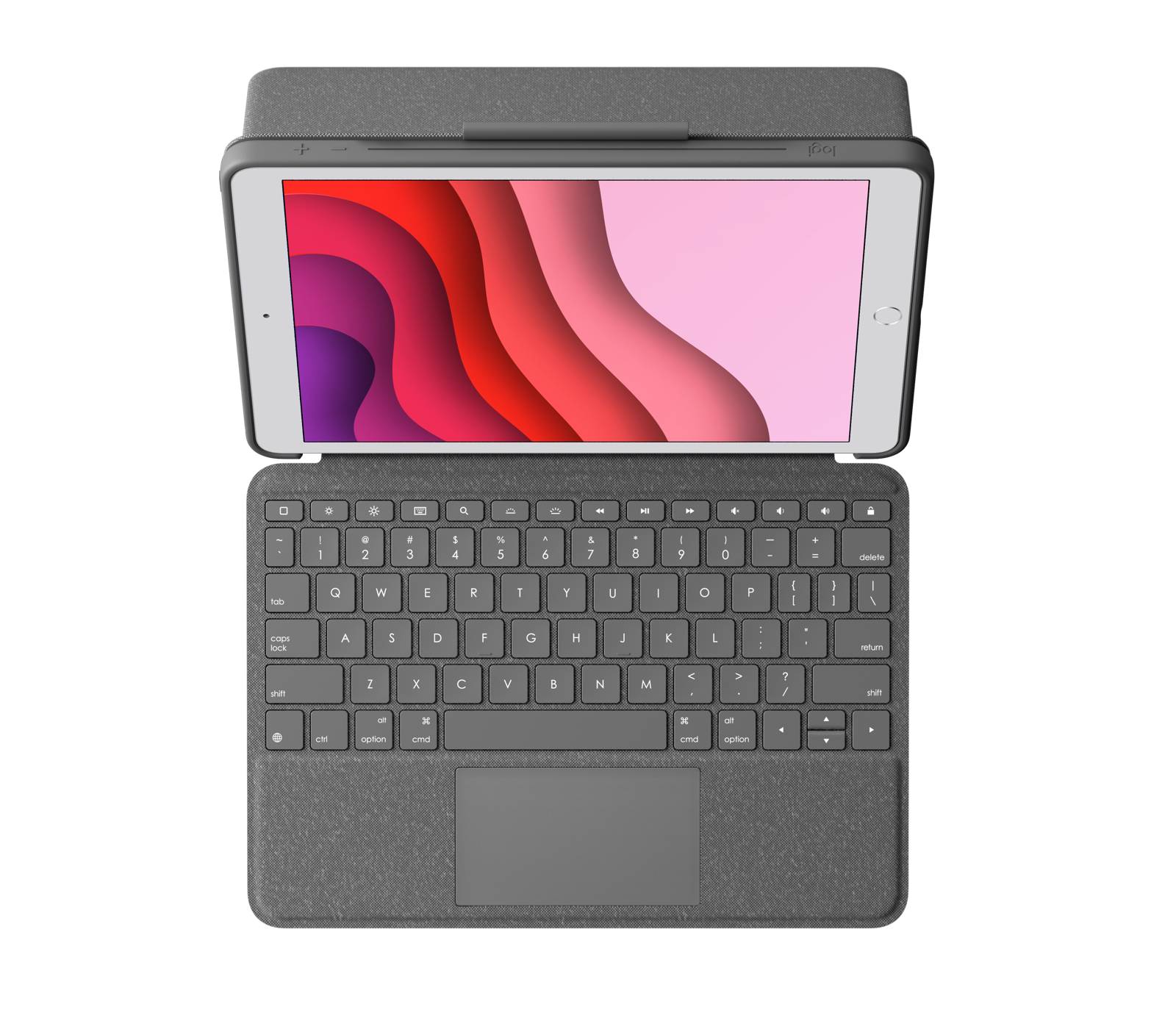 Logitech Combo Touch Tastatur und Foliohülle mit Trackpad hintergrundbeleuchtet Apple Smart connector QWERTY-1