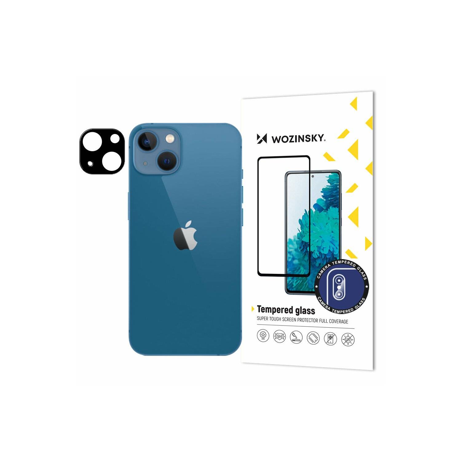 Lens Glas kompatibel mit iPhone 14 / iPhone 14 Plus Hybridglas Kameraglas Linse Schutzglas Kamera-0