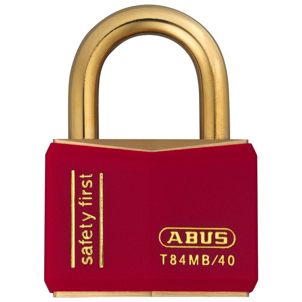 ABUS Vorhängeschloss, rot, verschiedenschl., Kunststoffummantelung, 2 Schlüsseln-1