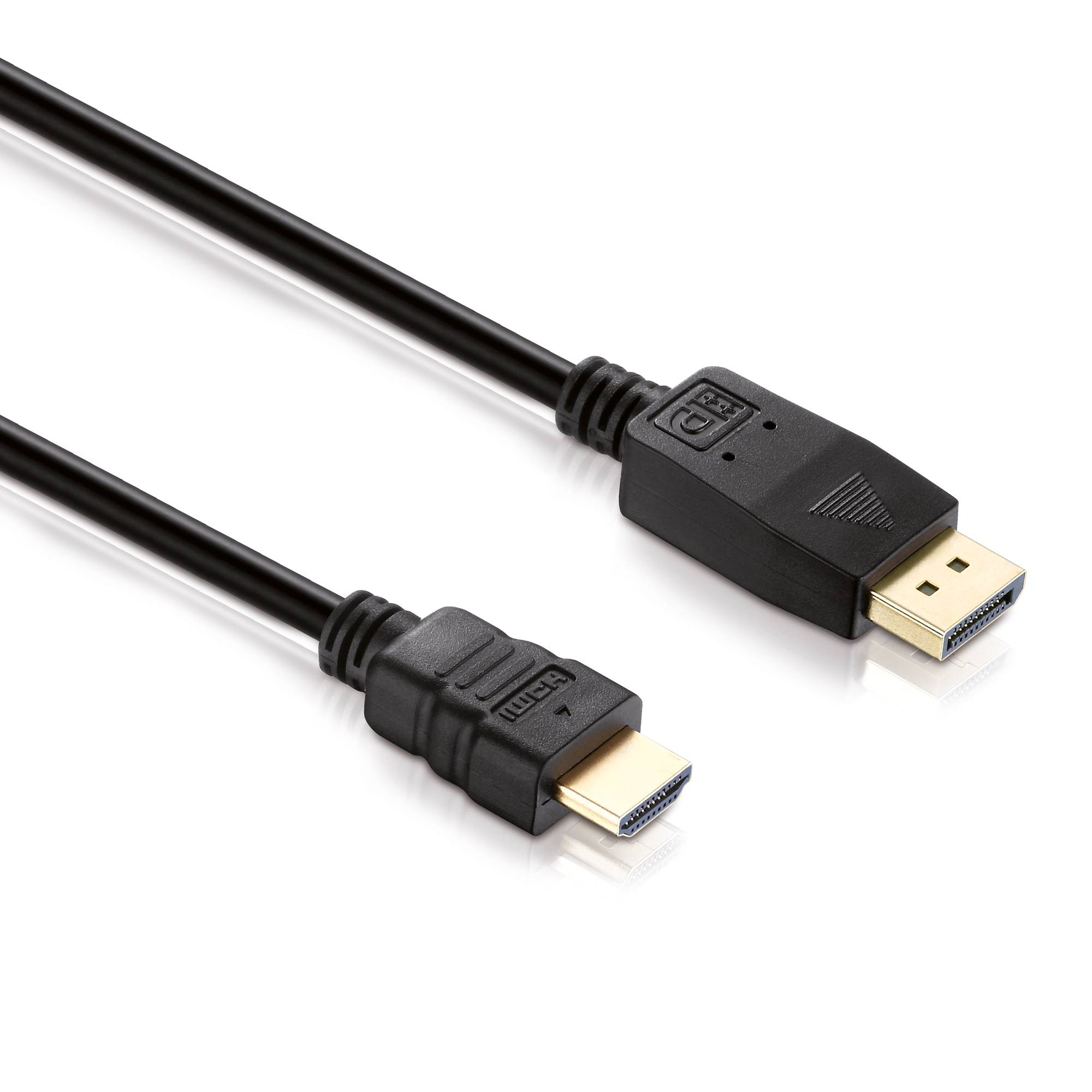 PURELINK - Anschlusskabel DisplayPort St./HDMI St. FULL HD BASIC 5.0m schw. - Digital/Display/Video-0