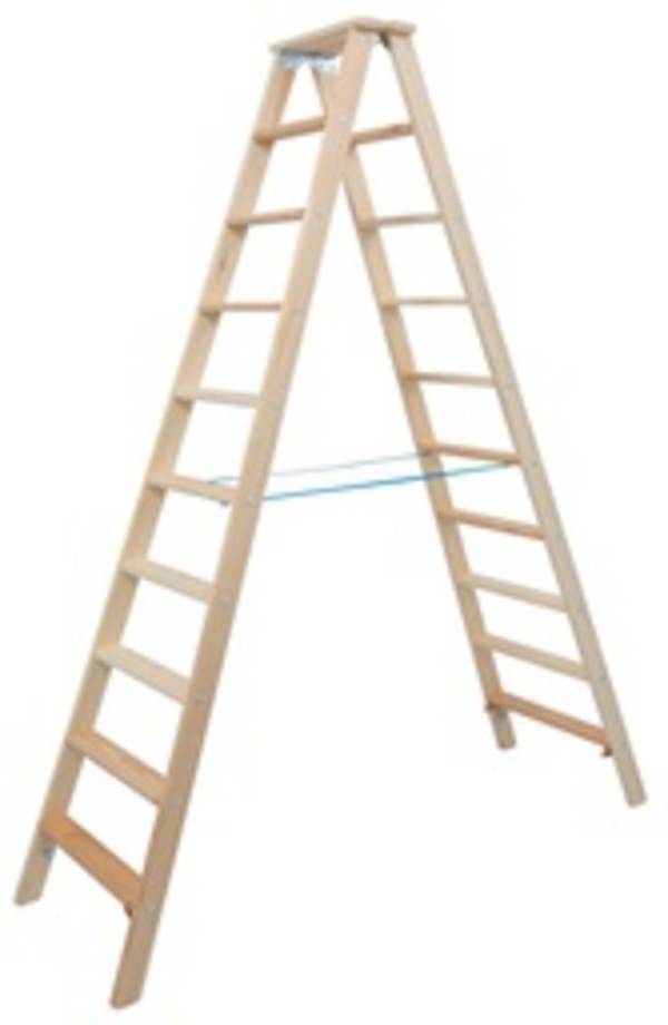 STABILO Doppelleiter Holz 2x10 Stu.