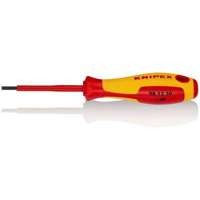 KNIPEX 98 13 30 Schraubendreher für Innensechskantschrauben isolierender Mehrkomponenten-Griff, VDE-geprüft brüniert-0