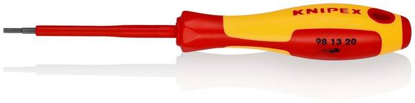 KNIPEX 98 13 20 Schraubendreher für Innensechskantschrauben isolierender Mehrkomponenten-Griff, VDE-geprüft brüniert