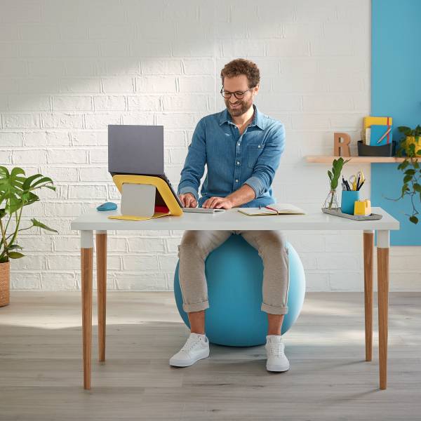 Sitzball,Sitz PVC,Sitz Stoff blau-1