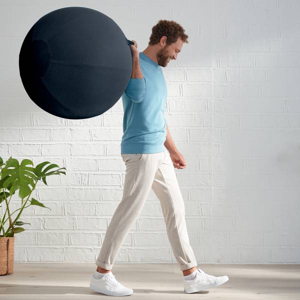 Sitzball,Sitz PVC,Sitz Stoff samtgrau-3