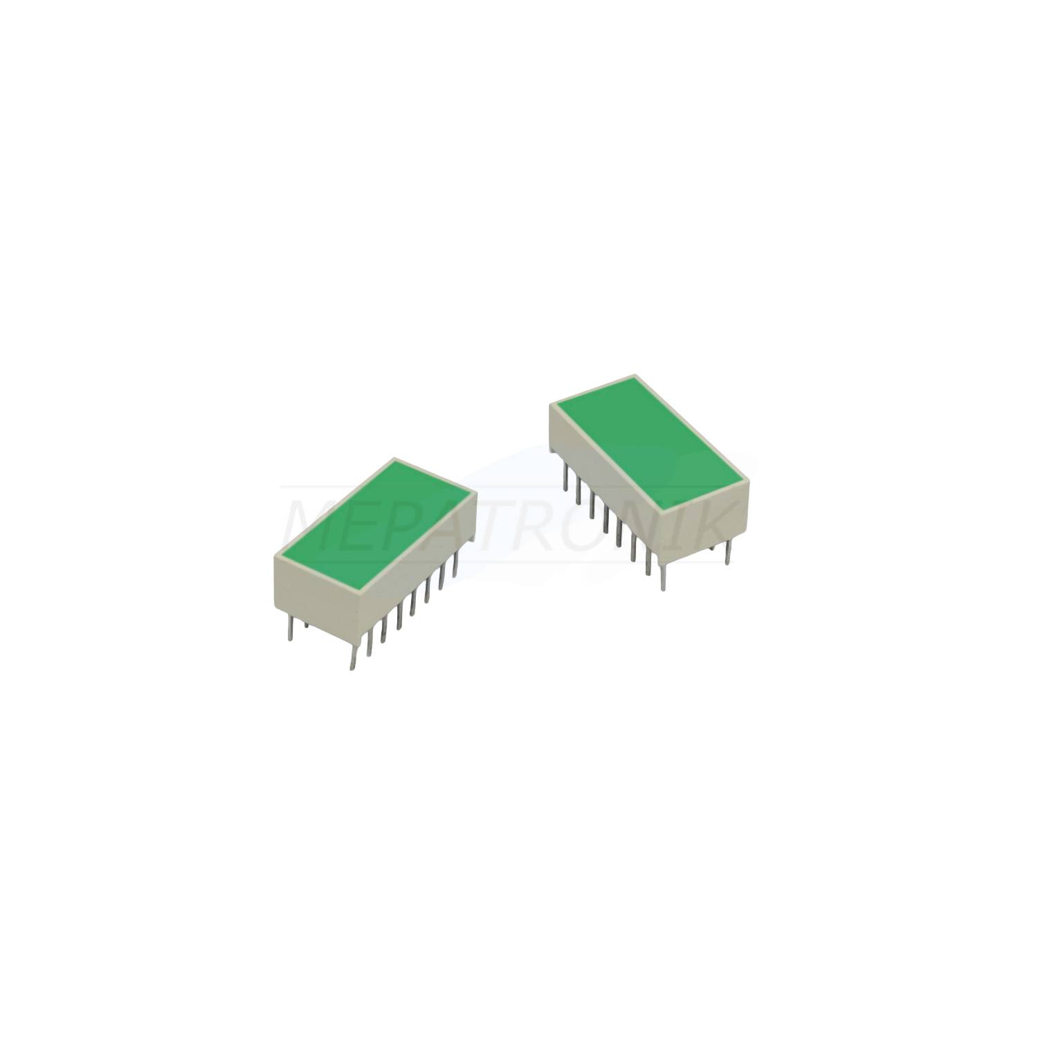 KB-2885SGD LED8.89MMx19.05MM GREEN DIFFUS LIGHT BAR LEUCHTDIODE THT Kingbright | Set 25 Stück-0