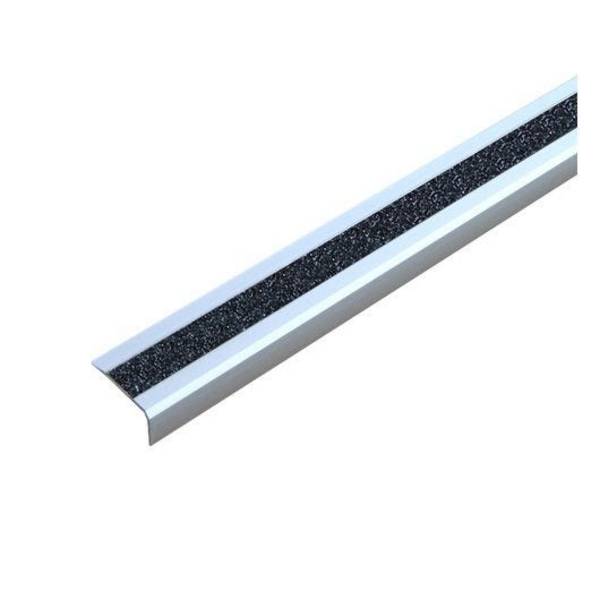Antirutsch-Treppenkantenprofil Glitter Grip, R13, selbstklebend, schwarz, 53x31x610 mm
