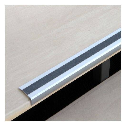 Antirutsch-Treppenkantenprofil R13, selbstklebend, grau, 53x31x610 mm-0