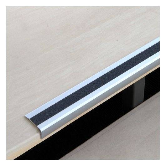 Antirutsch-Treppenkantenprofil R13, selbstklebend, schwarz, 53x31x1000 mm-0