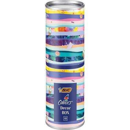 BIC Kugelschreiber 4 Colours, 8er Metallbox (5103756)-0