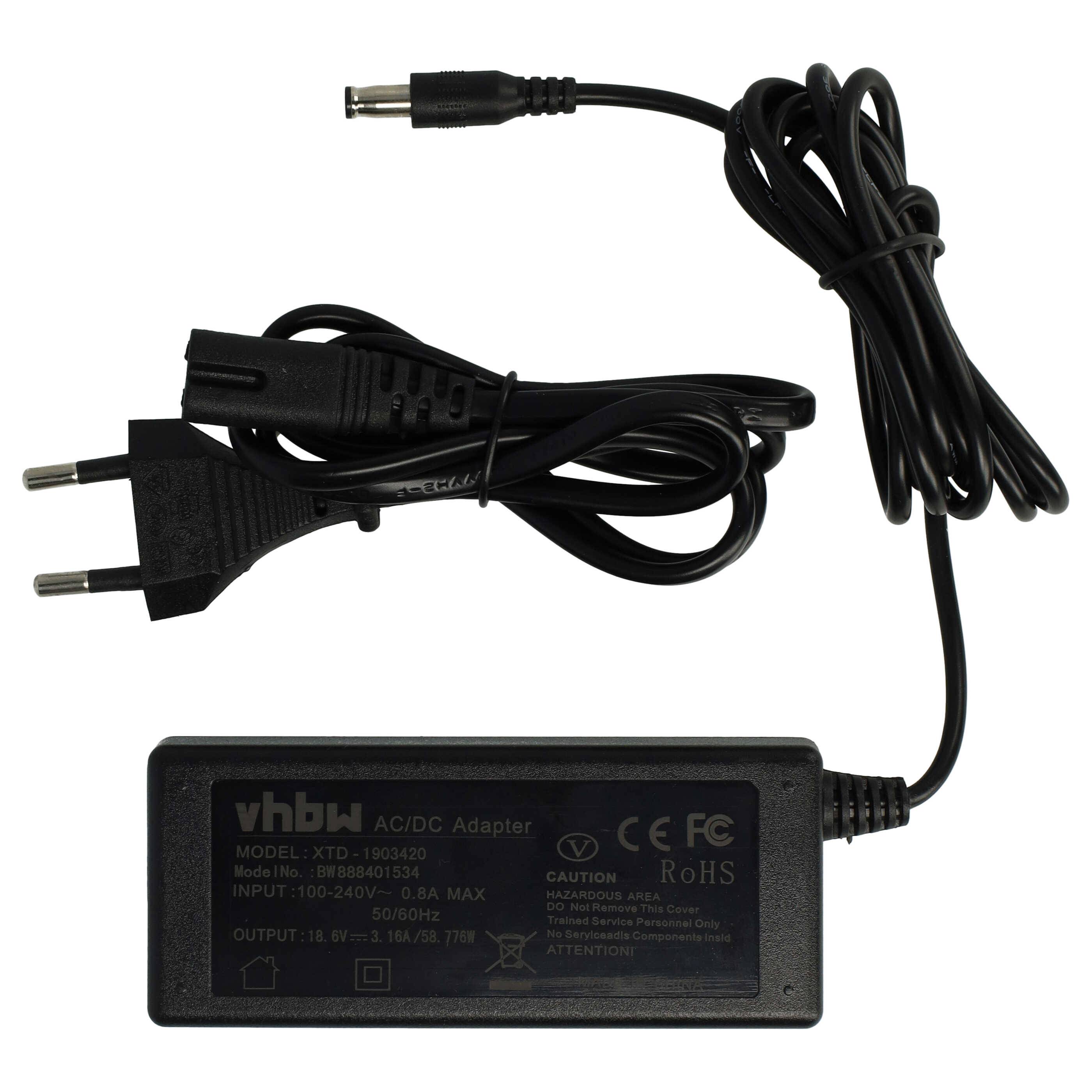 vhbw Netzteil kompatibel mit Philips HomeRun FC9910/01/A | FC9910/01/B Saugroboter - 230 cm-0