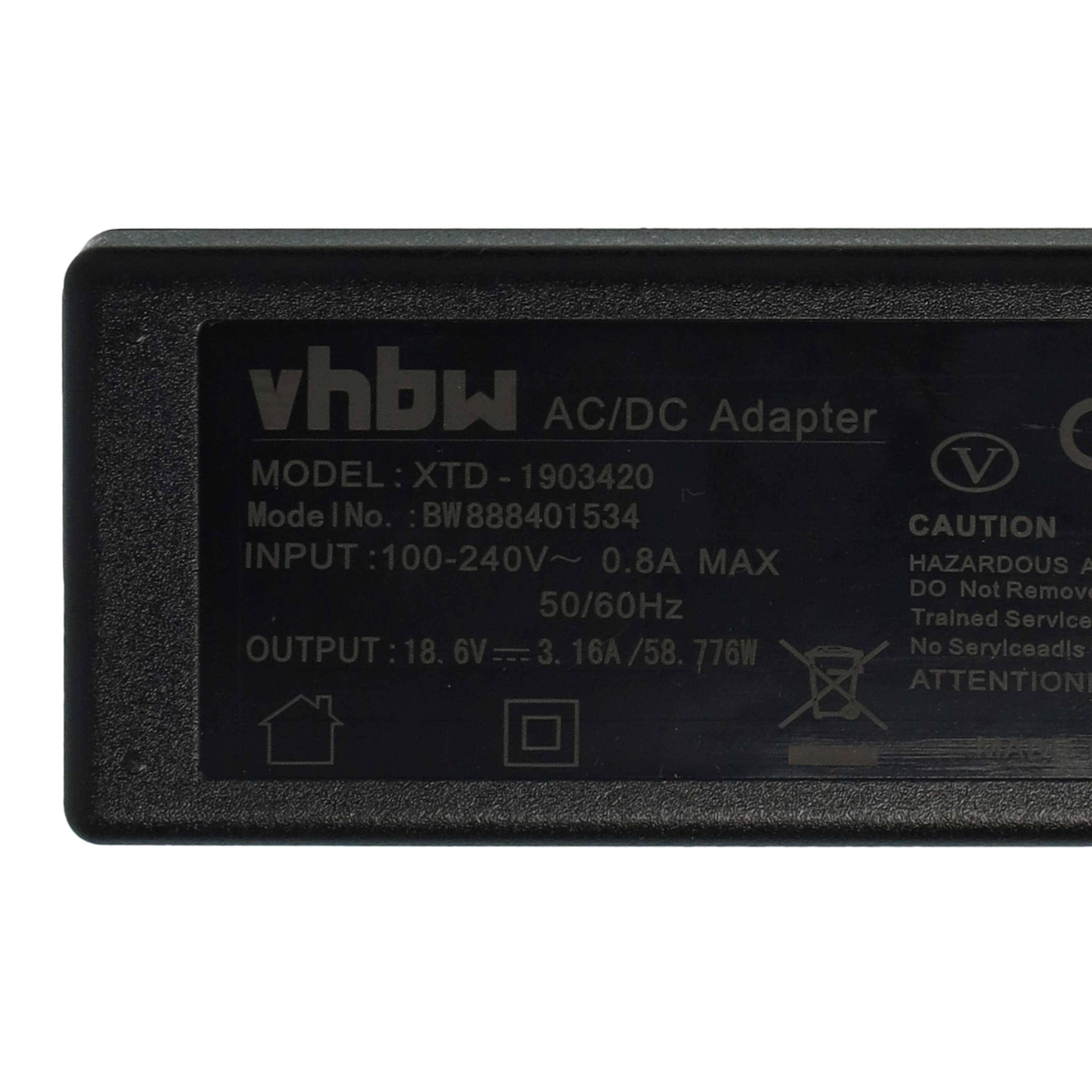vhbw Netzteil kompatibel mit Philips HomeRun FC9910/01/A | FC9910/01/B Saugroboter - 230 cm-4