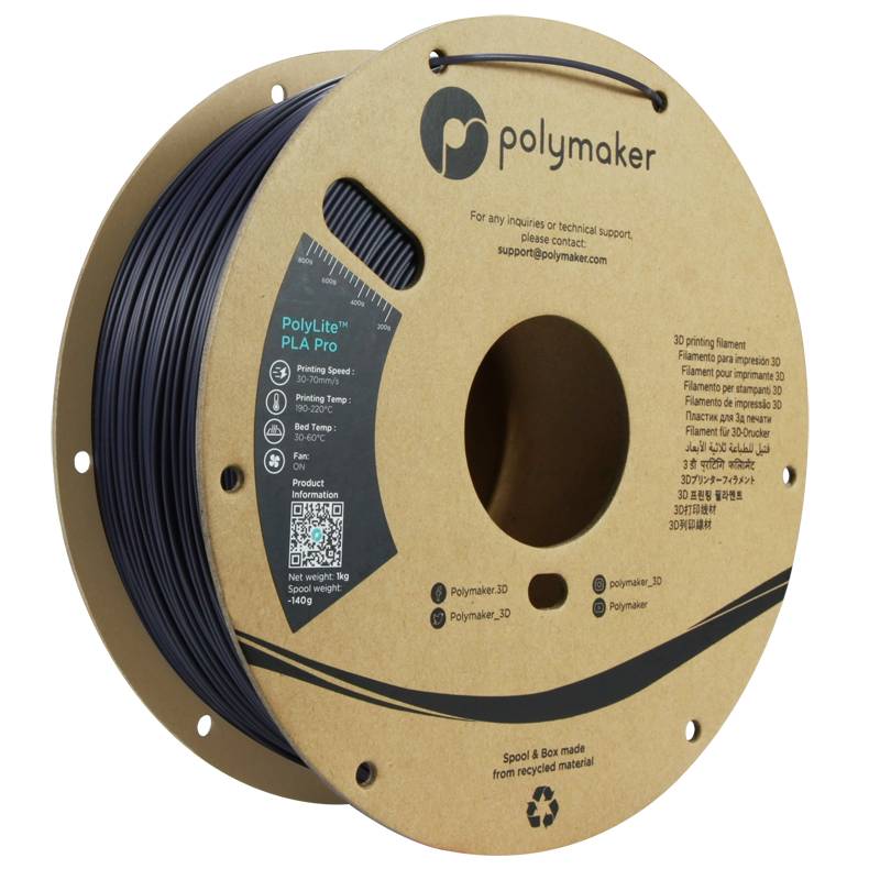 Polymaker PolyLite PLA PRO Dark Purple, 1,75 mm (1.000 g)