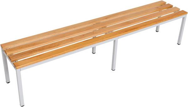 Garderobenbank 200 cm grau