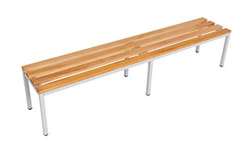 Garderobenbank 200 cm grau-2