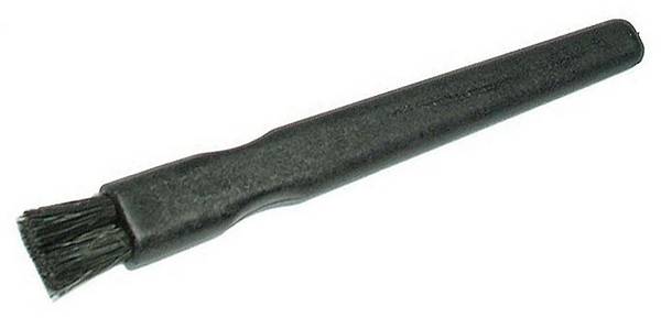 ESD Flachbürste hart, schwarze Naturborsten 12,5 mm, leitfähig