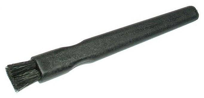 ESD Flachbürste hart, schwarze Naturborsten 12,5 mm, leitfähig-0