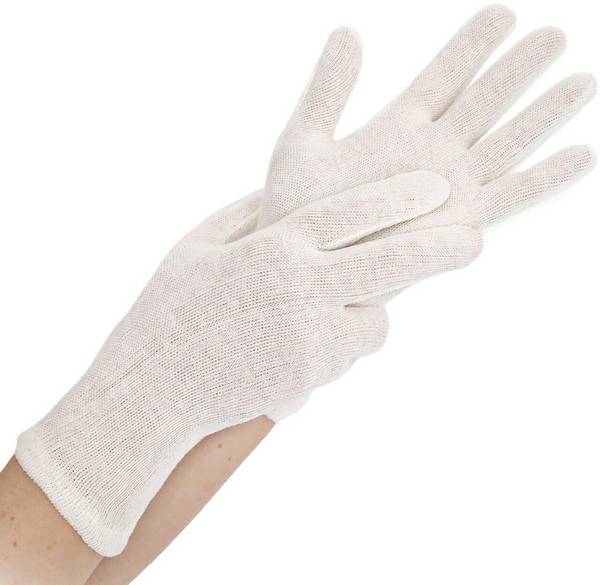 Hygonorm Baumwoll-Handschuhe NATURE LIGHT Größe M, natur, ohne Schichtel