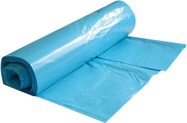 HygoClean Müllsäcke, 650+250*1100mm, 160l, blau aus LDPE, 25 Stück, auf Rolle, ca. 60my