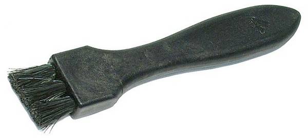 ESD Flachbürste hart, schwarze Naturborsten 25 mm, leitfähig