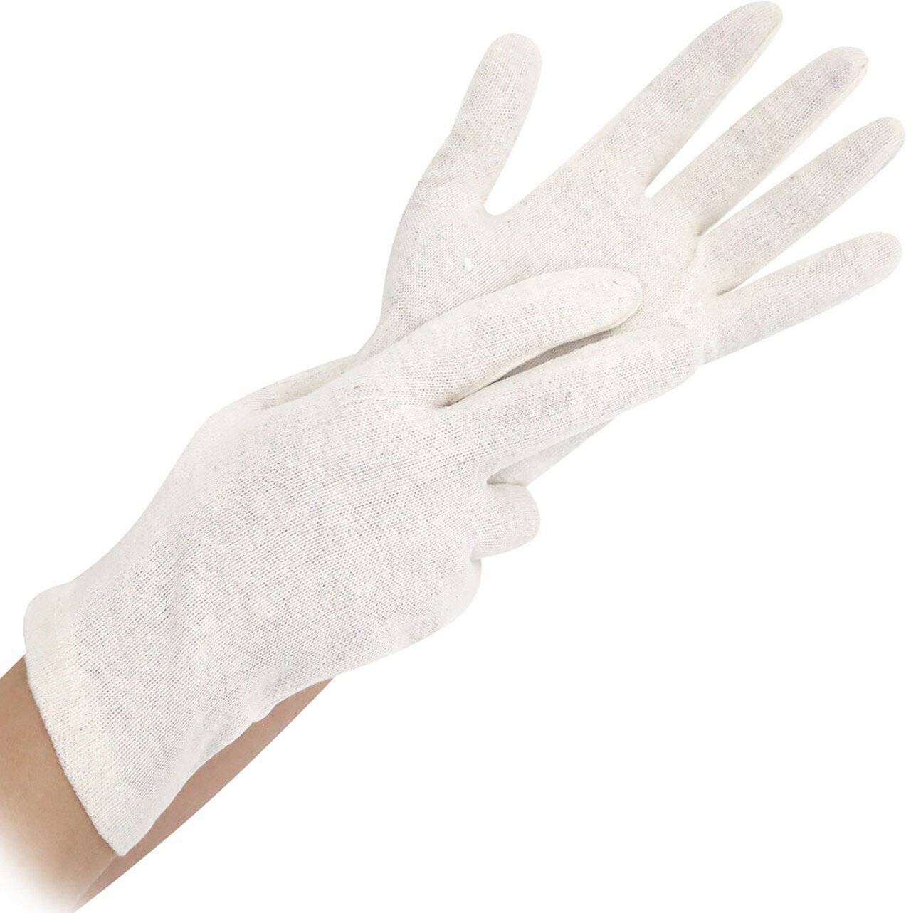 Hygostar Baumwoll-Handschuhe NATURE Größe XL, natur, einfach, Stück-0