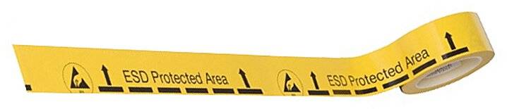 ESD Bodenmarkierungsband ESD Protected Area, PVC-Folie, 50 mm x 33 m Rolle-0