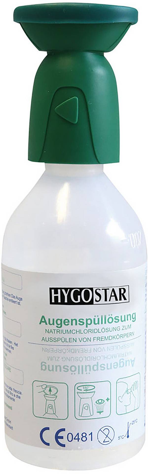 Augenspülflasche, gegen Fremdkörper, 250ml 0,9% Natriumchloridlösung, DIN 15 154-4