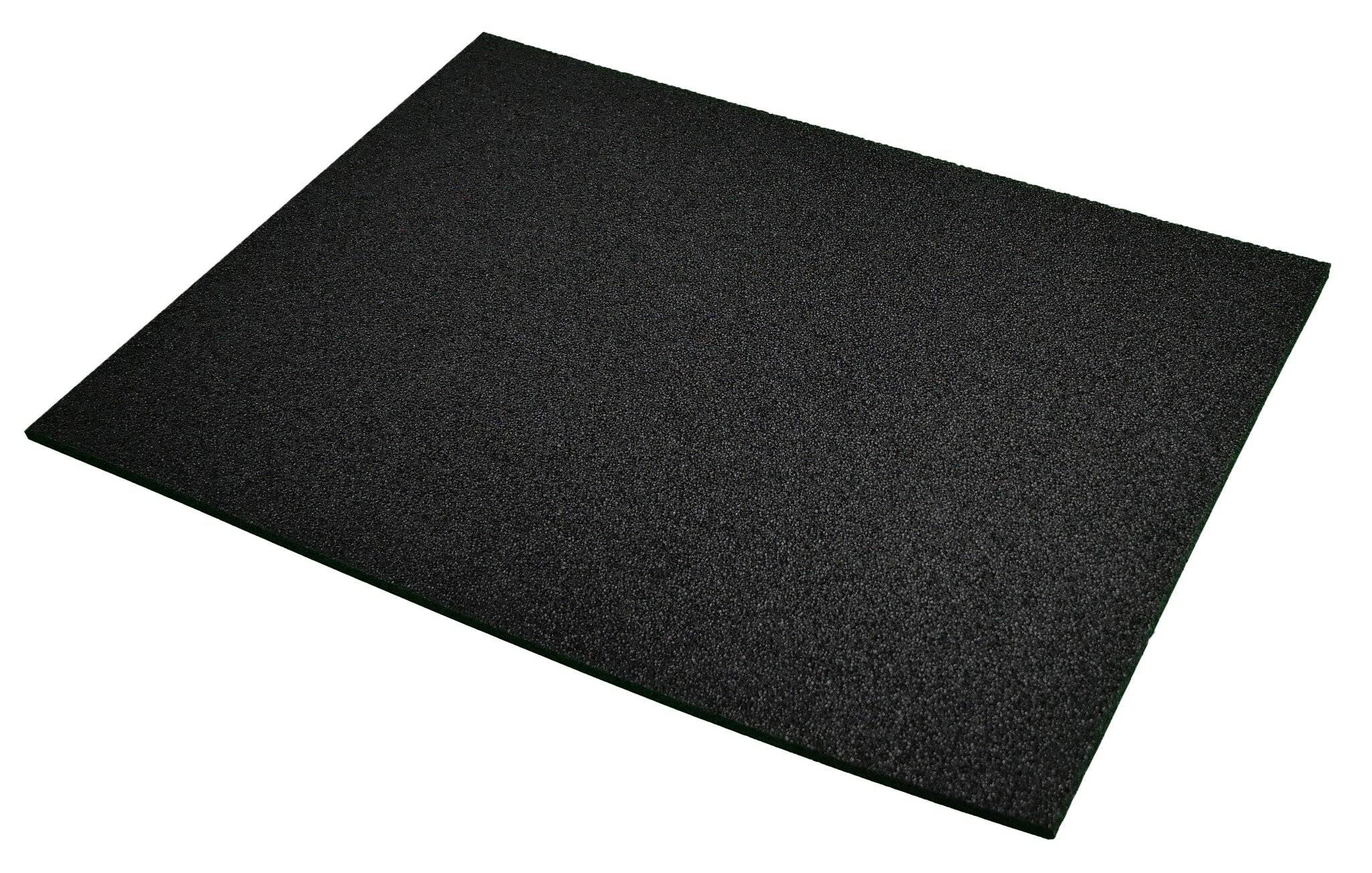 PE Schaumstoff für Lagerbehälter, hart, schwarz, 253x353x6 mm-0