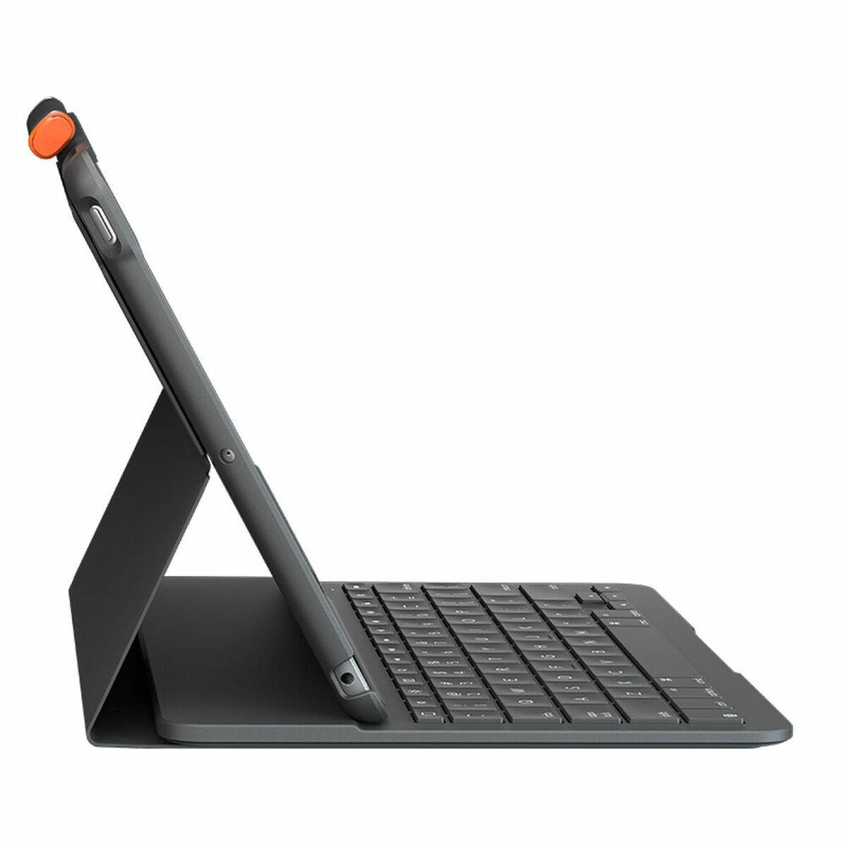 Logitech Slim Folio - Tastatur und Foliohülle - kabellos - Bluetooth - QWERTY - Spanisch - Graphite-1