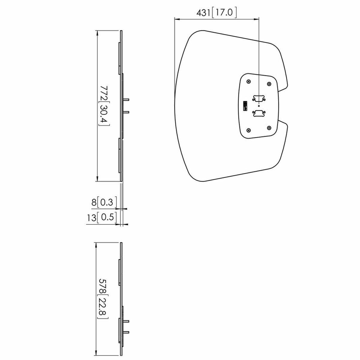 Vogel's Professional Connect-it PFF 7020B - Montagekomponente (Bodenplatte) - fü-1