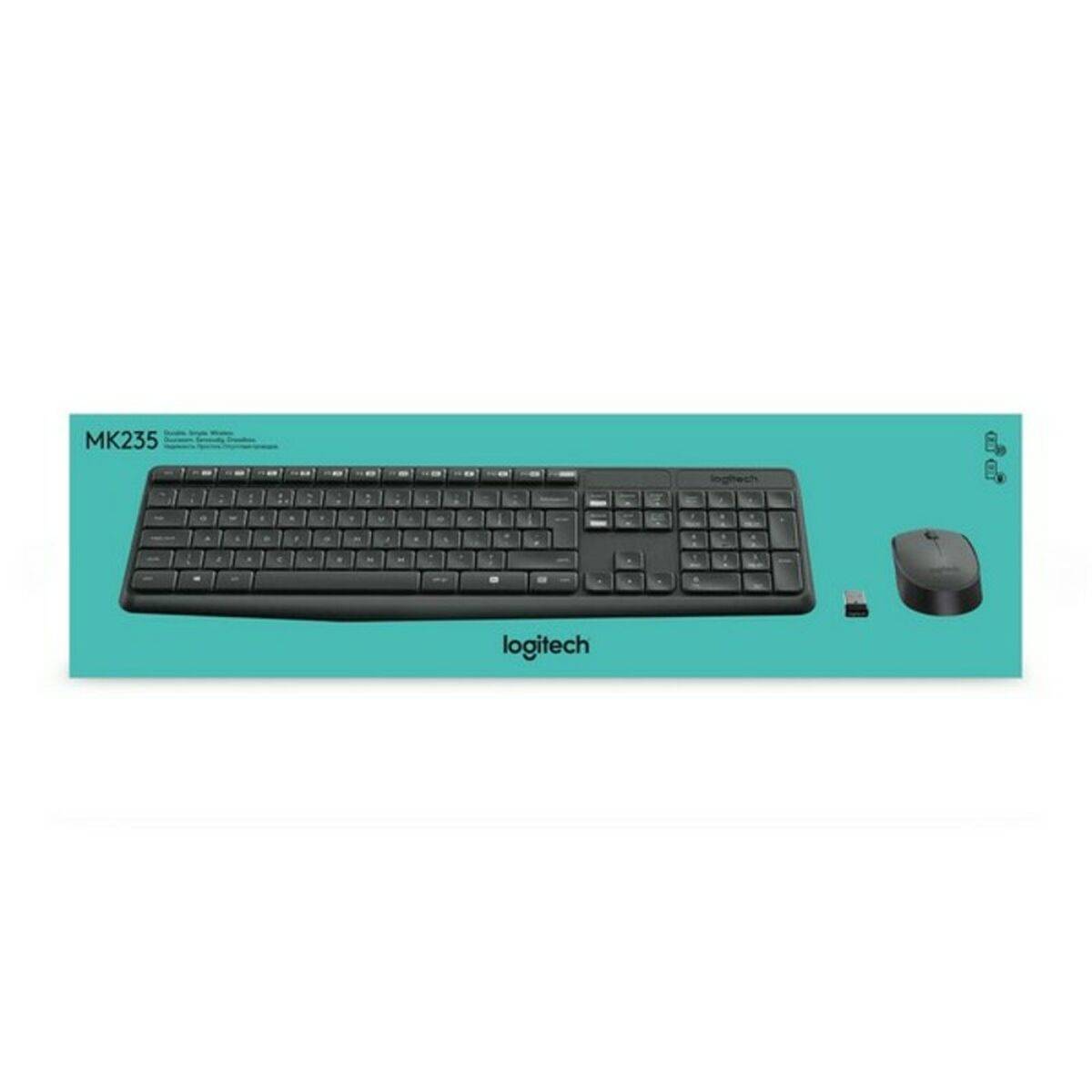 Logitech MK235 - Tastatur-und-Maus-Set - kabellos-1