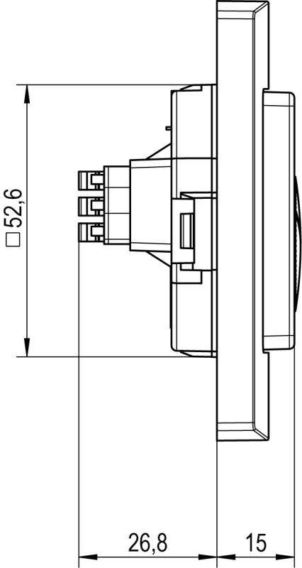Raum-Temperaturregler mech. UP Öffner, Absenkung RTBSU-401.062#00-2
