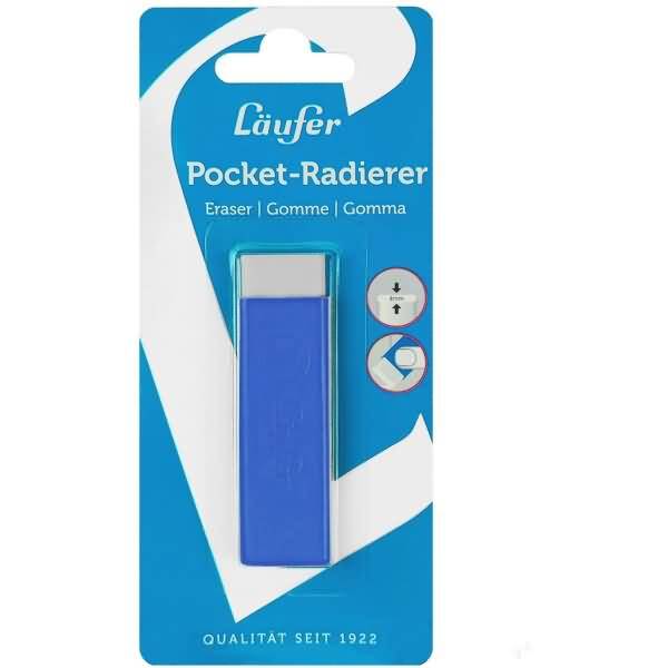 Radiergummi Pocket Kunststoff PVC-frei blau-0