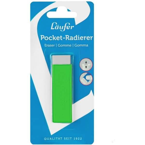 Radiergummi Pocket Kunststoff PVC-frei grün