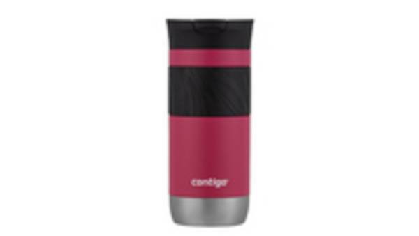 Contigo Thermobecher Byron 2.0 SNAPSEAL 470ml Dragon Fruit, Schwarz, Rot, Edelstahl, 6 h, 12 h, 470 ml, 83 mm