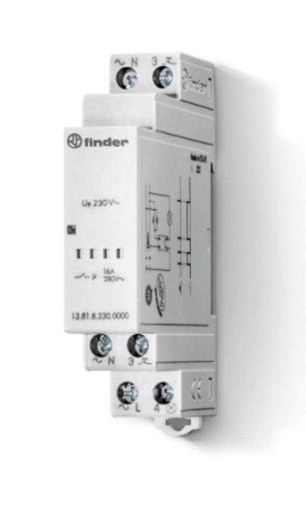 Finder Stromstoss-Schalter Hutschiene 1 St. 13.81.8.230.0000 1 Schließer 230 V/AC 3700 VA