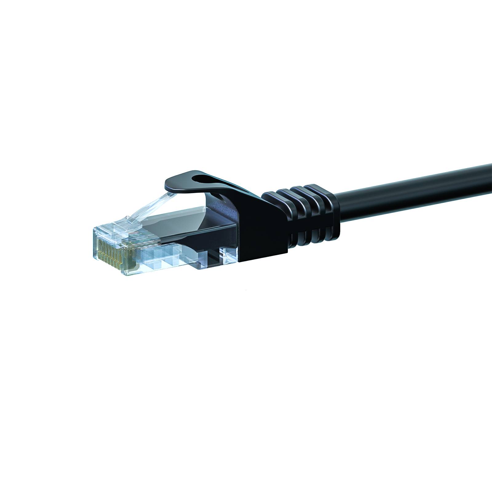 CAT 5e Netzwerkkabel U/UTP – 15 Meter - Schwarz - CCA-0