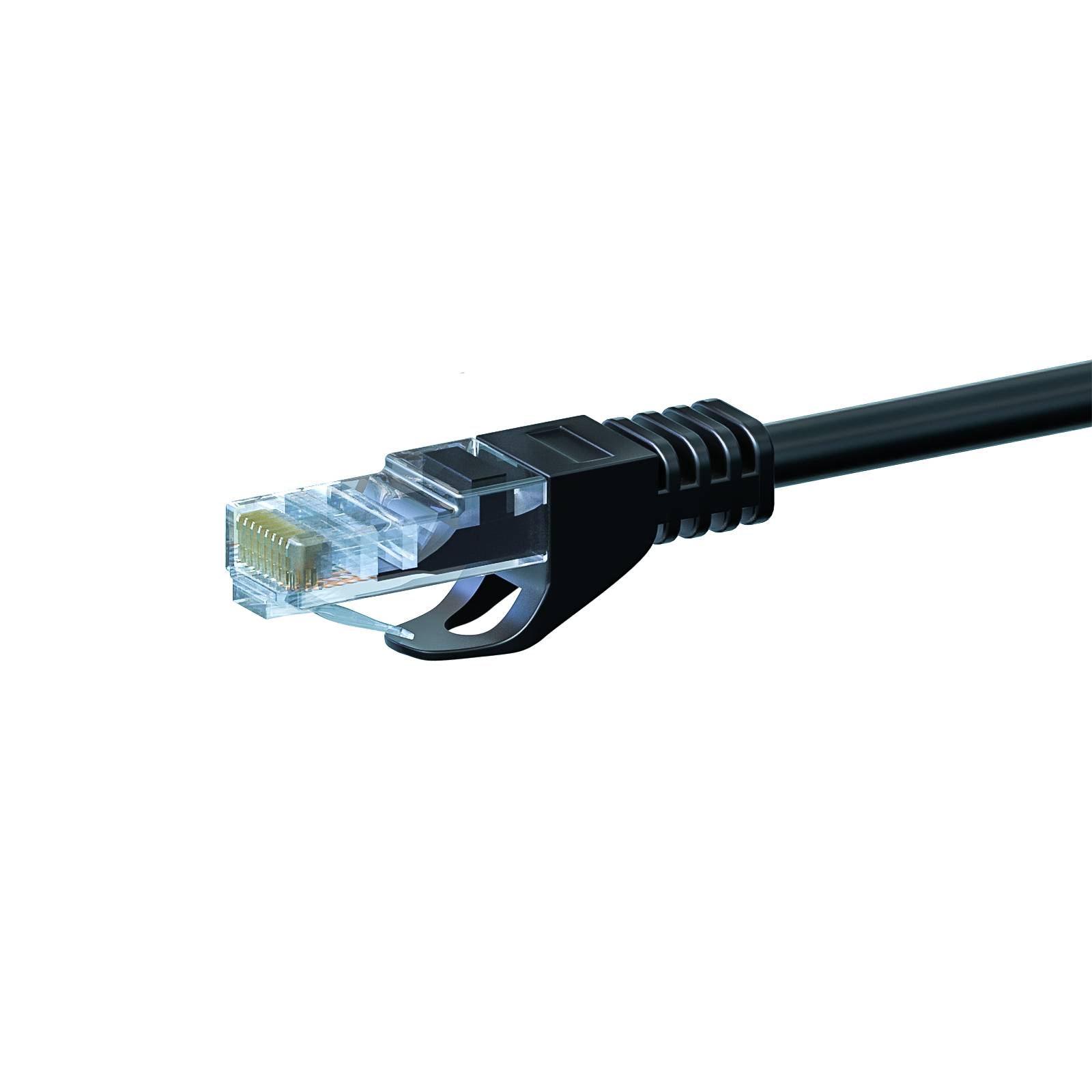 CAT 5e Netzwerkkabel U/UTP – 15 Meter - Schwarz - CCA-1