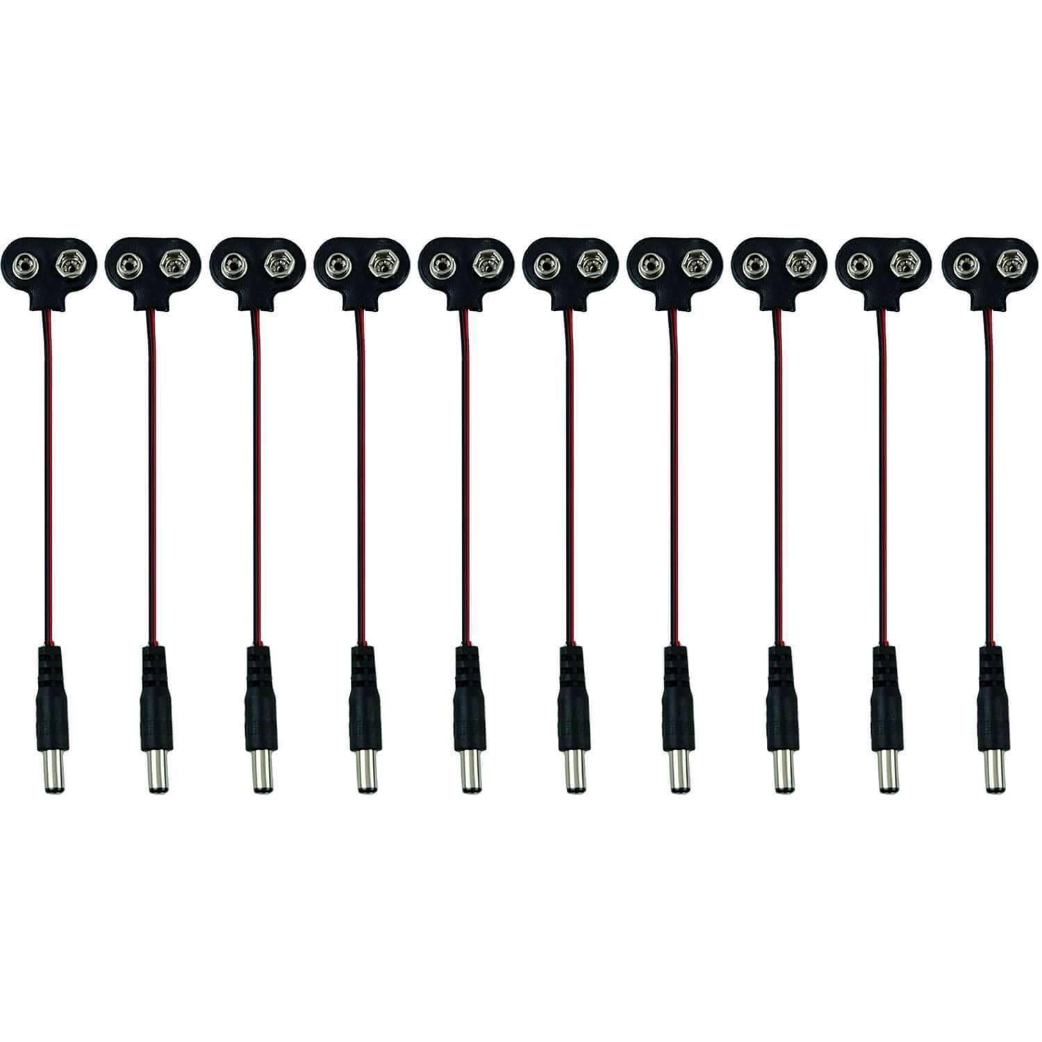 AZ-Delivery Batterieclip 9-Volt I-Typ Clip Snap mit 15cm Anschlusskabel für 9V Block Batterie Akku-0