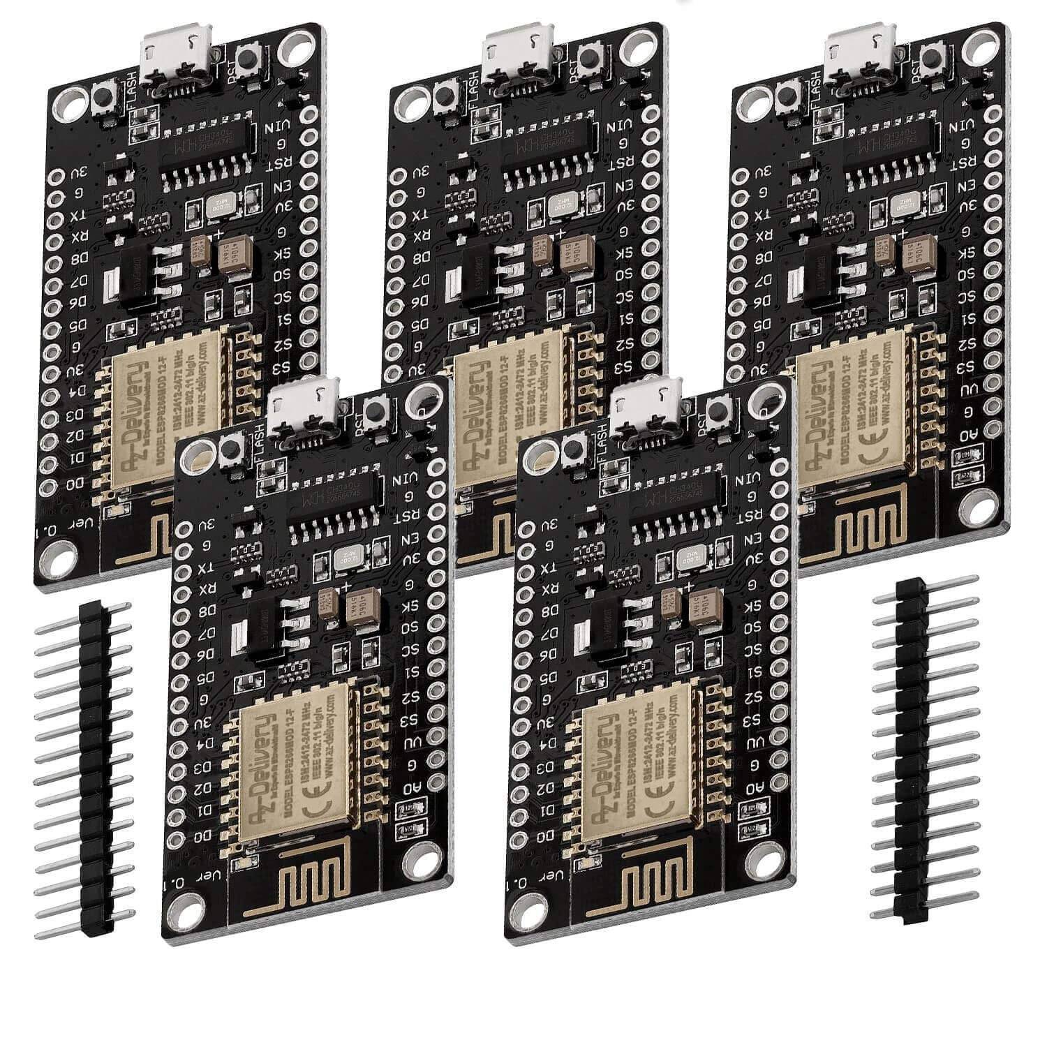 AZ-Delivery NodeMCU Lua Lolin V3 Module ESP8266 ESP-12F WIFI Development Board unverlötet-0