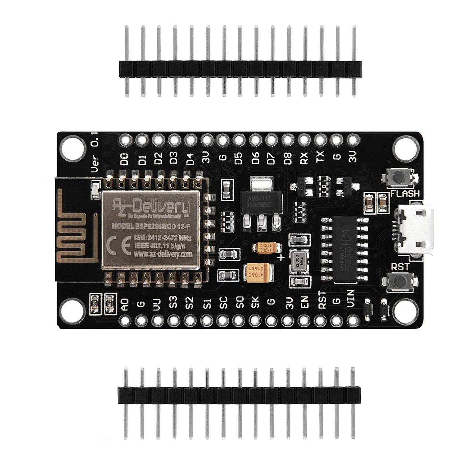 AZ-Delivery NodeMCU Lua Lolin V3 Module ESP8266 ESP-12F WIFI Development Board unverlötet-3